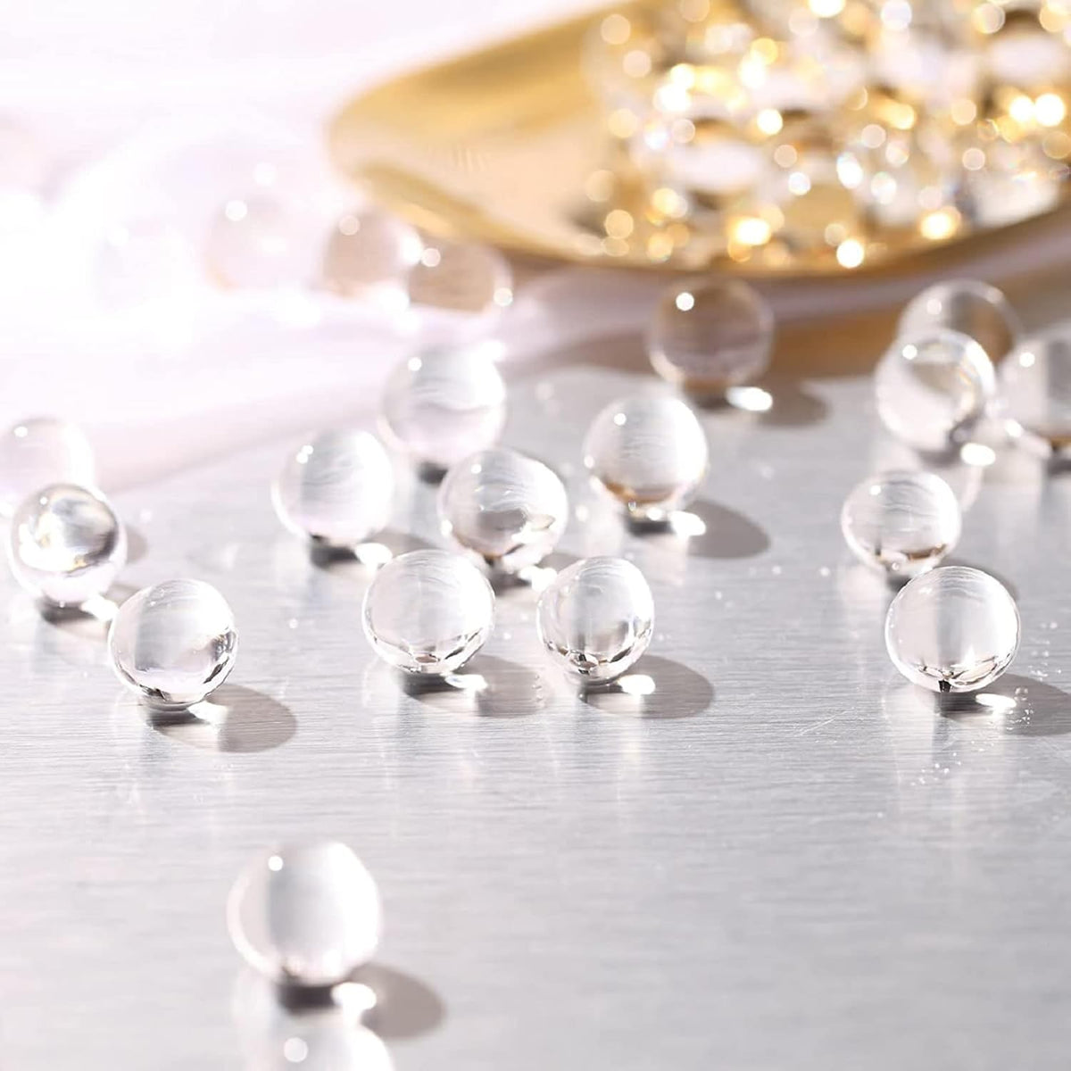 140,000 Clear Water Gel Beads for Vases, Transparent Vase Filler, Christmas Decoration, Wedding Centerpiece, Floating Candles, Floral Decoration