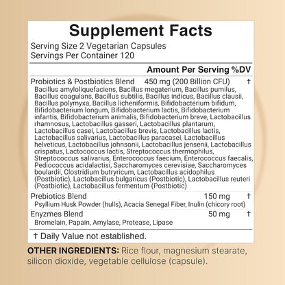 Probiotics 200 Billion CFU per Serving, 40 Strains, 240 Capsules