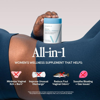 Dr. Formulated Vaginal Probiotics for Women Odor & Itch Support, Urinary & Gut Health, Ph Balance | Womens Daily Probiotic with Patented Prebiotics & Lactobacillus for Feminine Wellness