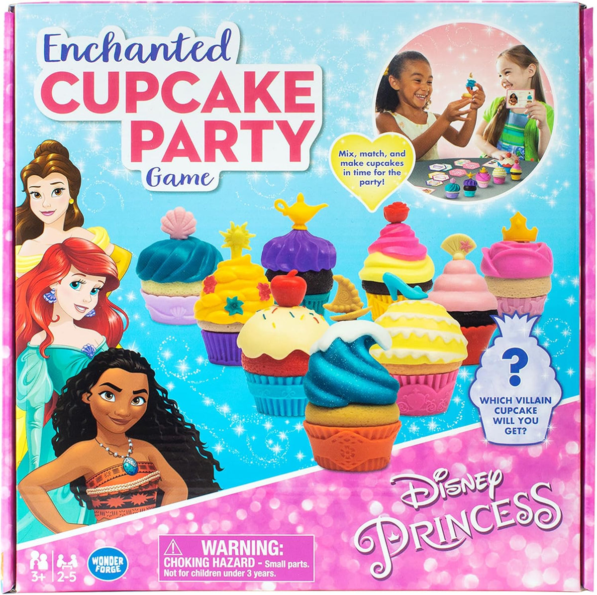 Disney Princess Enchanted Cupcake Party Game - Exciting Matching Game | Fun for Kids & Adults | Ideal for Disney Princesses Enthusiasts | Two Game Modes | Gaming Experience