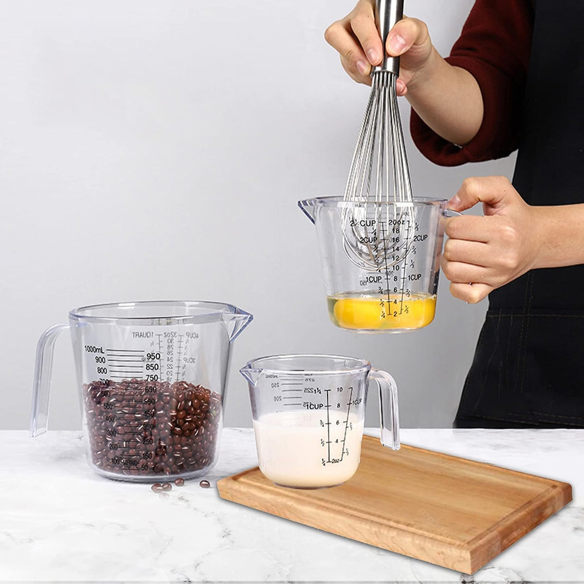 Measuring Cups Set, Liquid Measuring Cups for 3 for Kitchen
