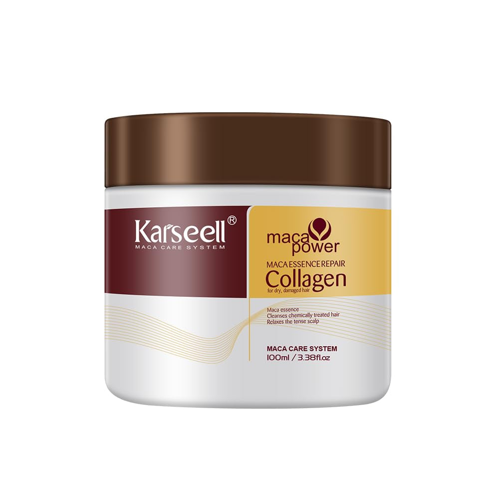 Collagen Hair Treatment for Dry Damaged Hair, 3.38Floz