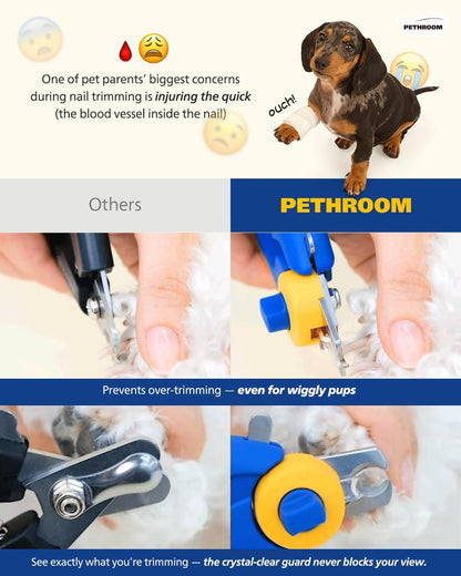 Professional Dog Nail Clipper with Safety Guard, Avoid Overcutting
