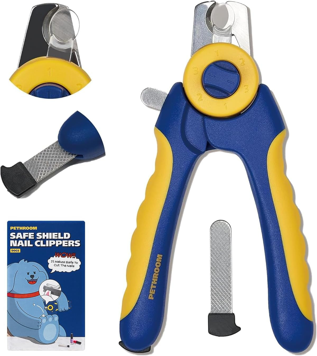 Professional Dog Nail Clipper with Safety Guard, Avoid Overcutting