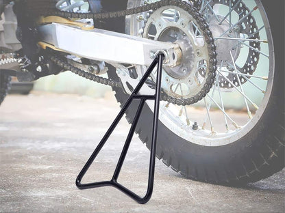 Triangle Stand for Dirt Bike, Solid Steel Structure Dirt Bike Stand, Universal for 80-500Cc Supermoto Motocross Enduro Pit Bike-Black