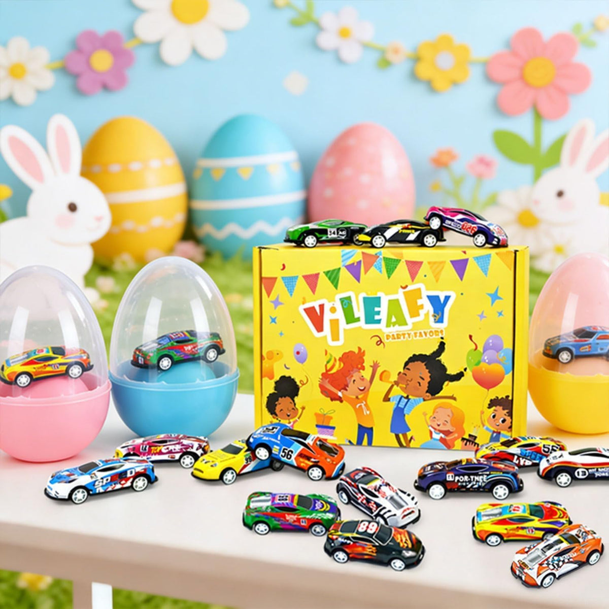 30 Toy Cars for Kids, Mini Race Car Party Favors & Classroom Prizes