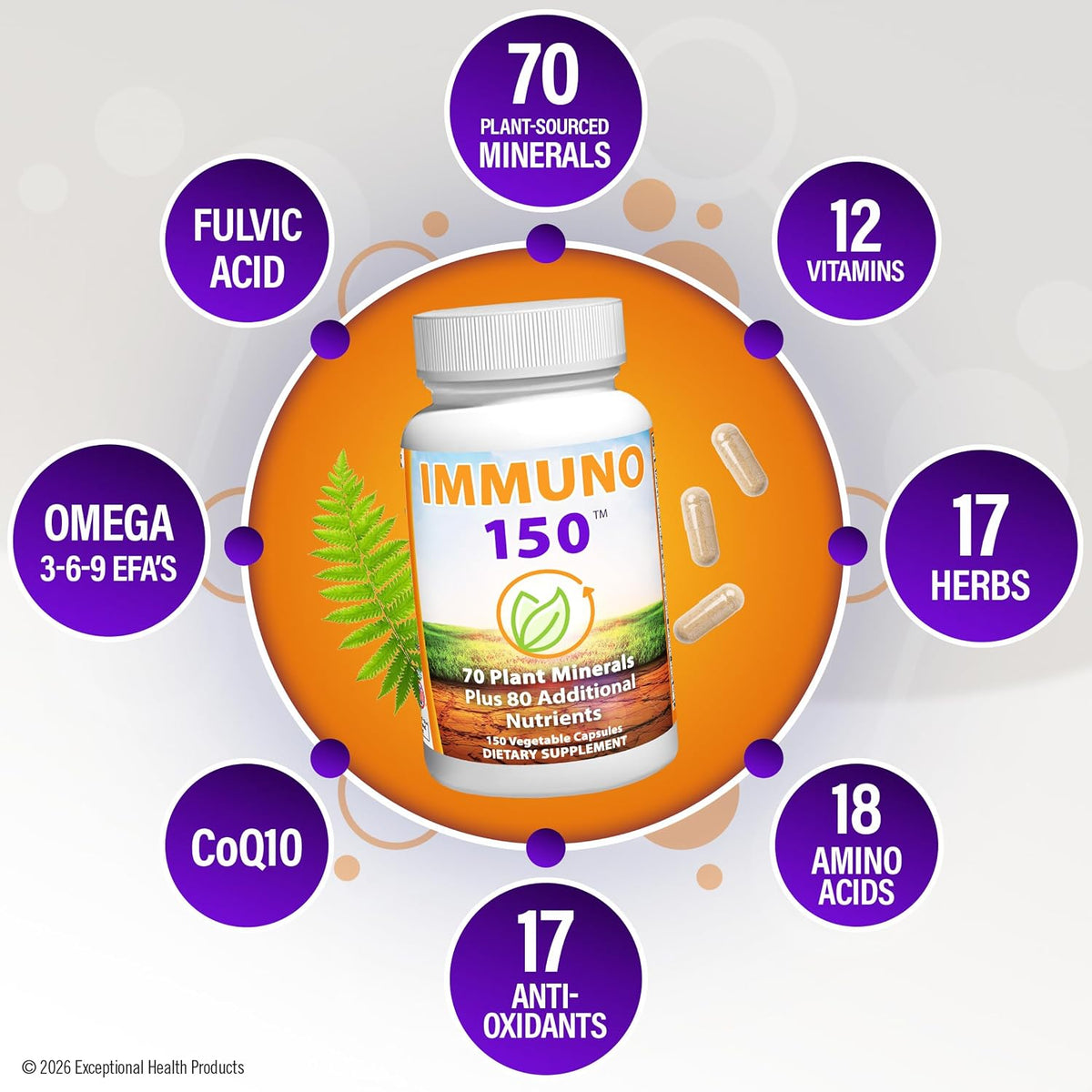 , Immune Support Supplement, 150 Vegetable Capsules