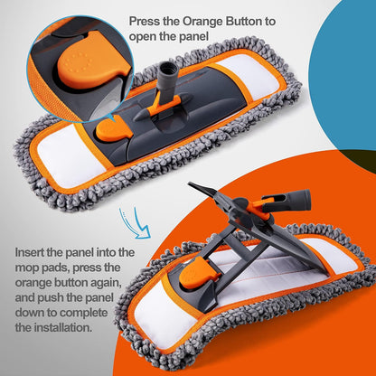 Mops for Floor Cleaning for Hardwood, Marble, Tile Floor Mopping